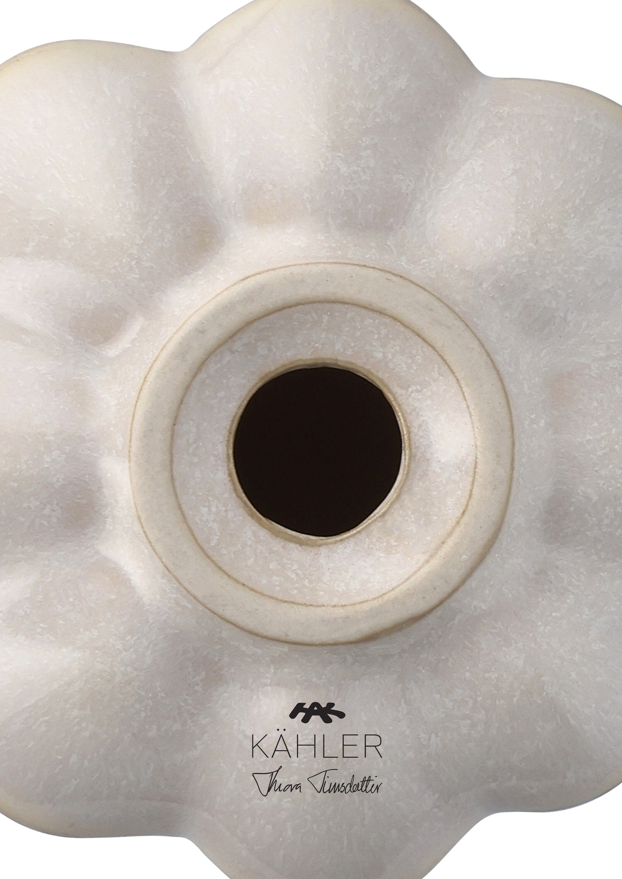 Kantarel Lysestage H10 cm sand