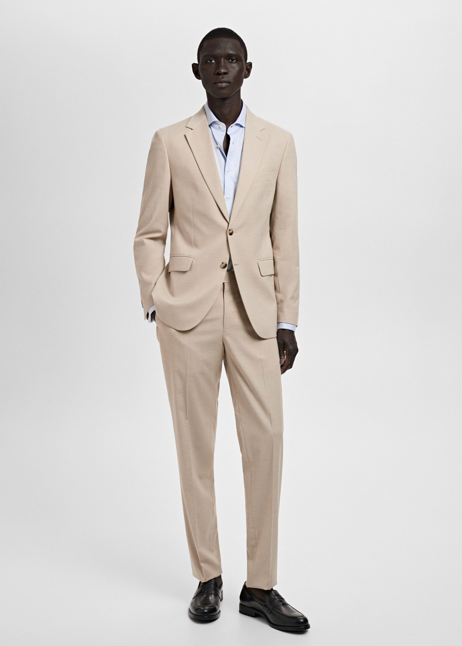 Milan slim-fit suit trousers