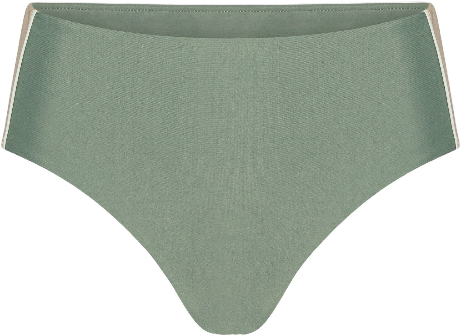 Ubud Colorblock high-waisted bikini bottom - Clear/Cartel Blue