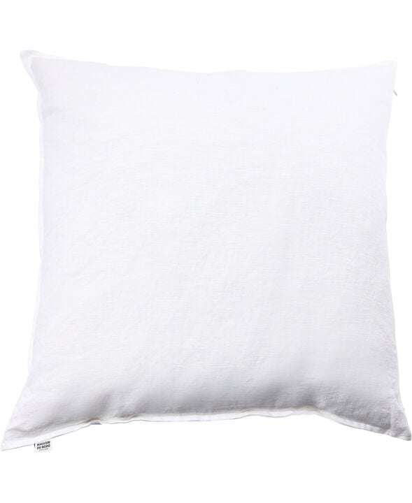 Hør vasket pude White 60x60