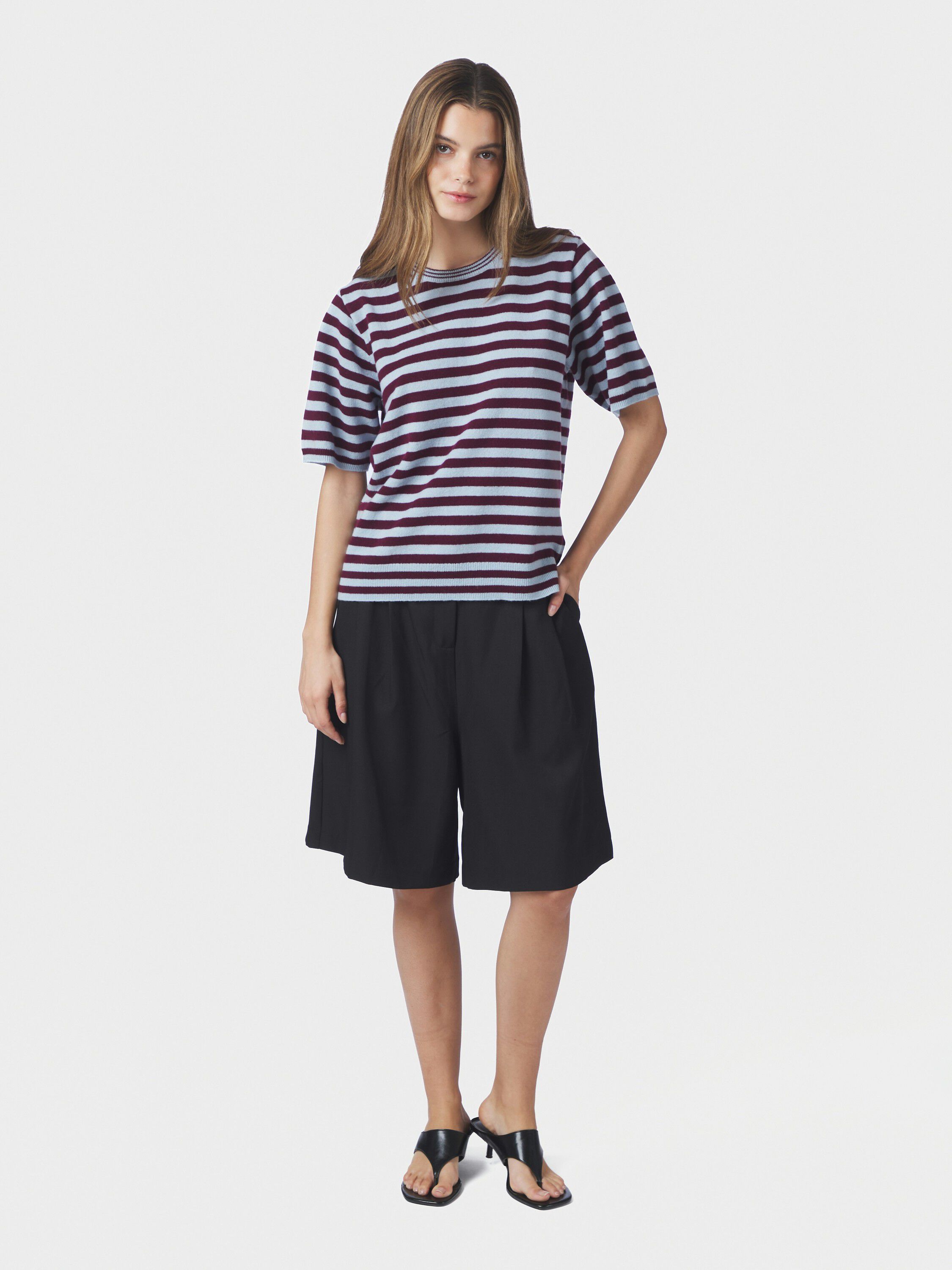 Missy Stripe Knit Tee