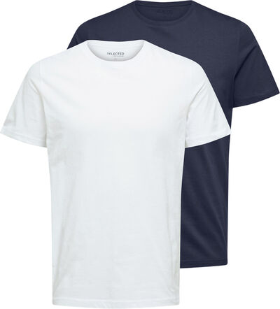 SLHCORMAC SS O-NECK TEE W 2 PACK