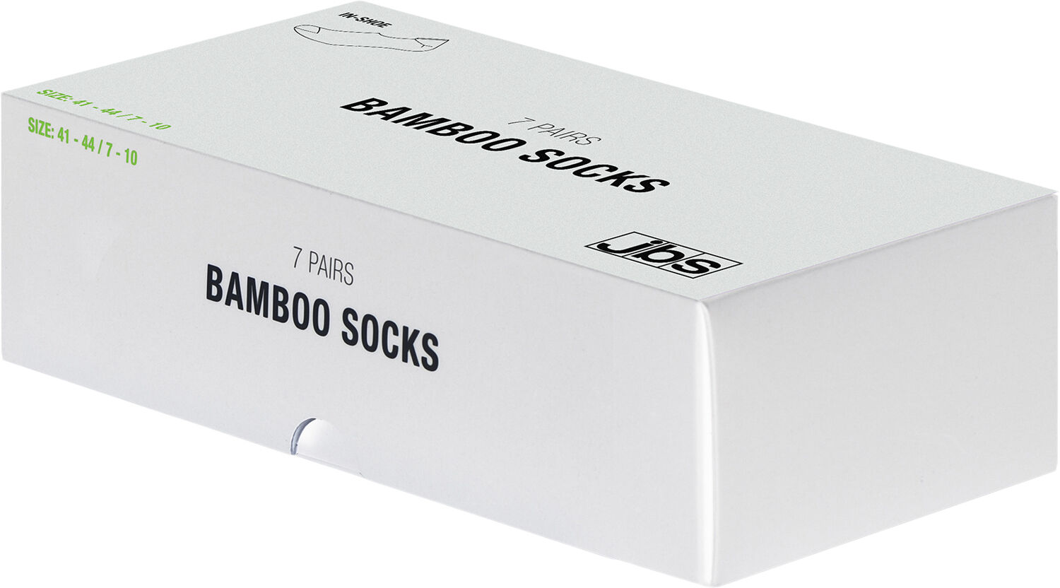 JBS in-shoe bamboo 7 pairs in a box