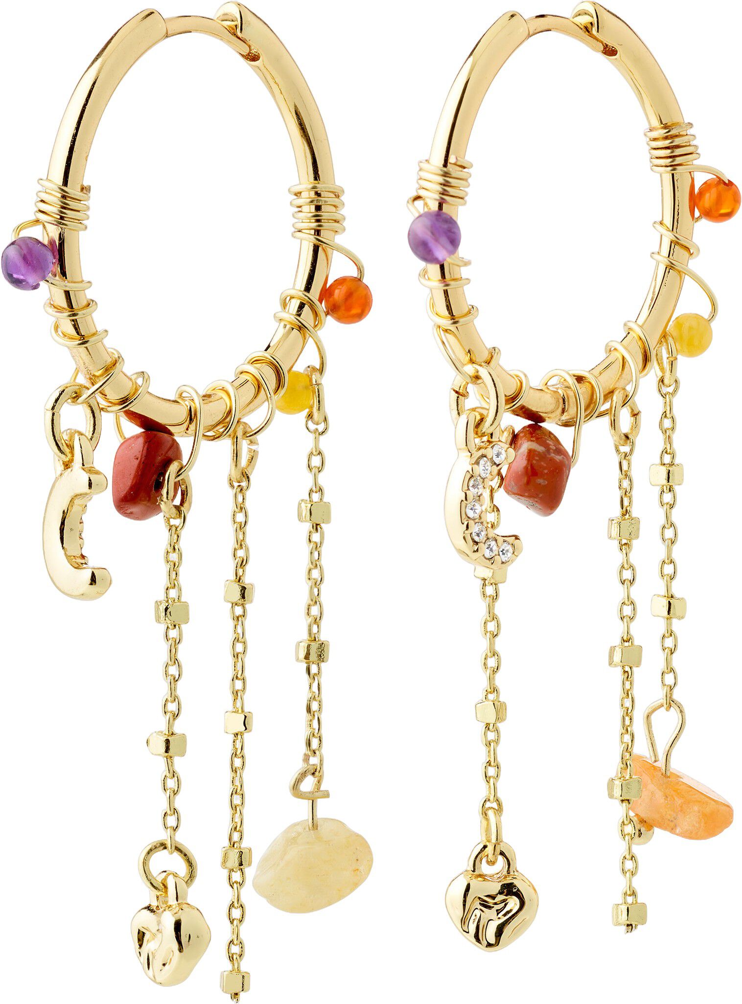 NARI earrings gold-plated