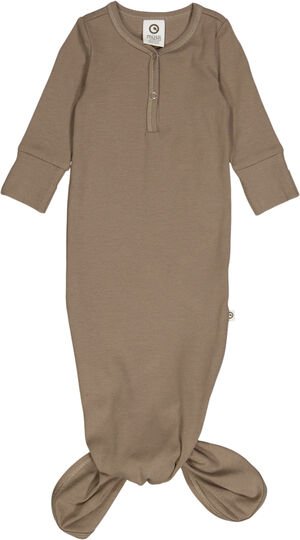 Rib l/s knot gown