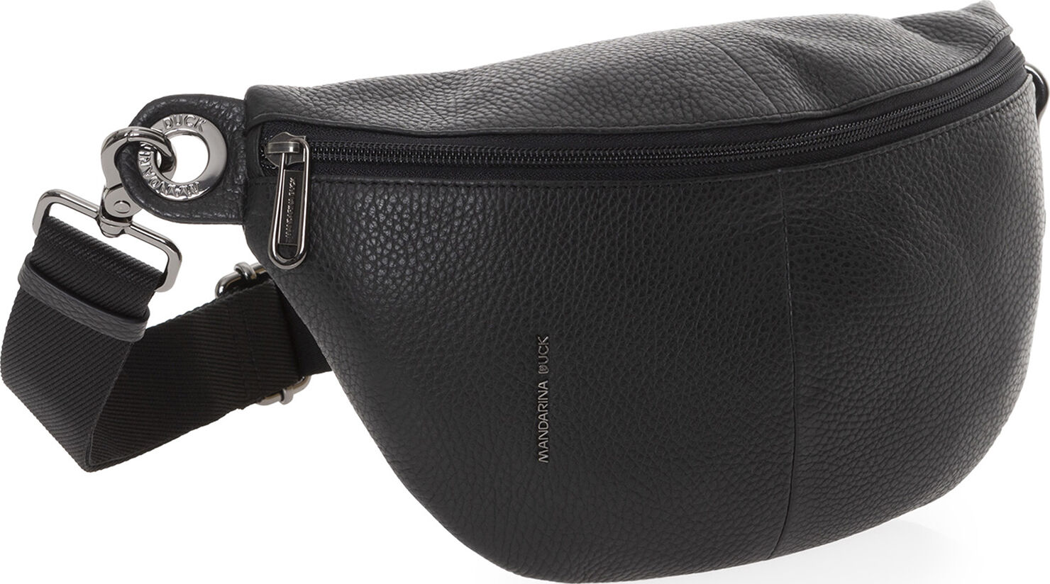 MELLOW LEATHER BUM BAG / NERO