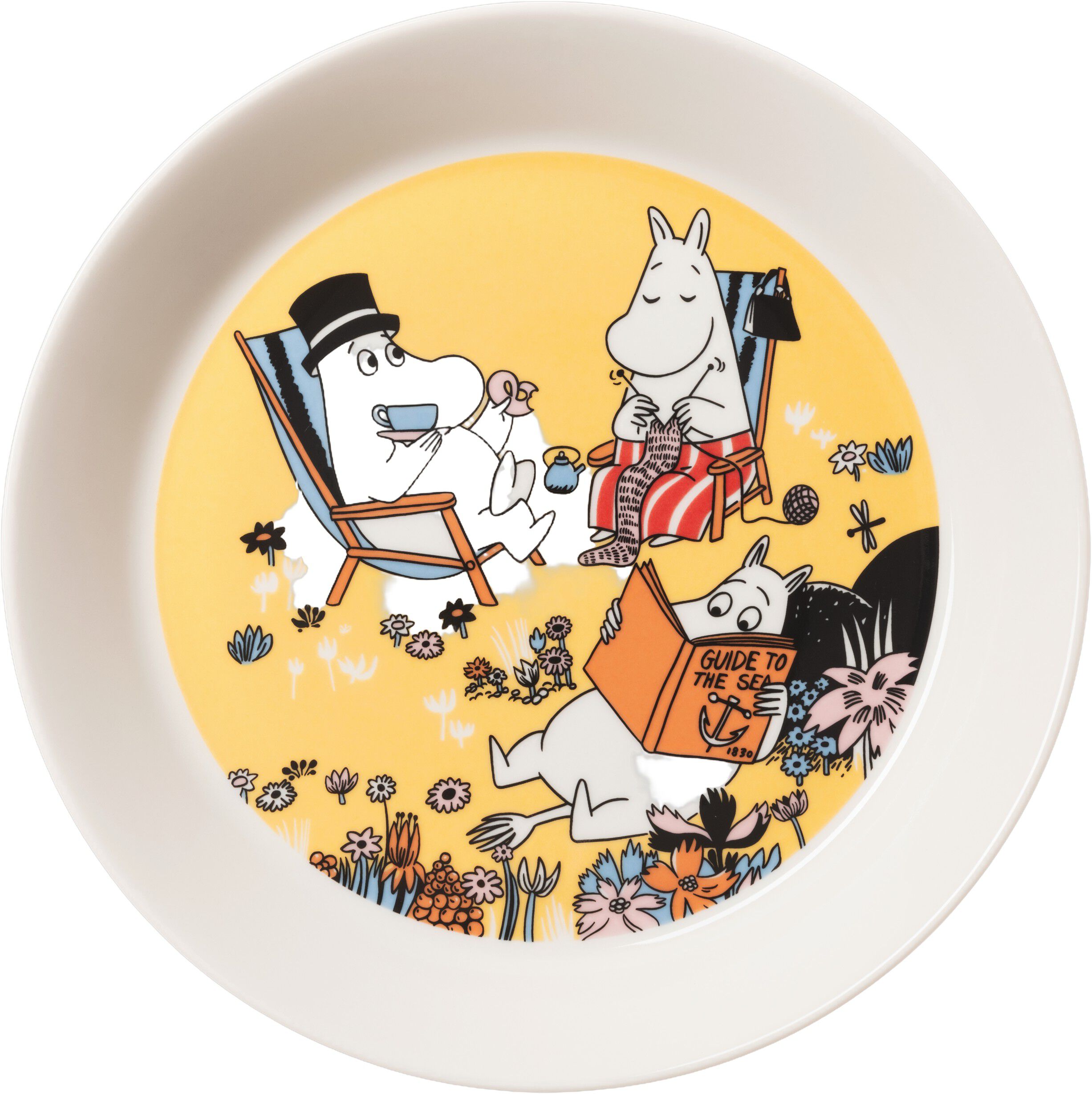 Moomin plate 19cm Family time