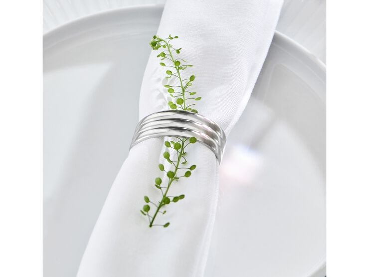 Servettring Thebe Edition 2024 4 st Blankt stål Recycled