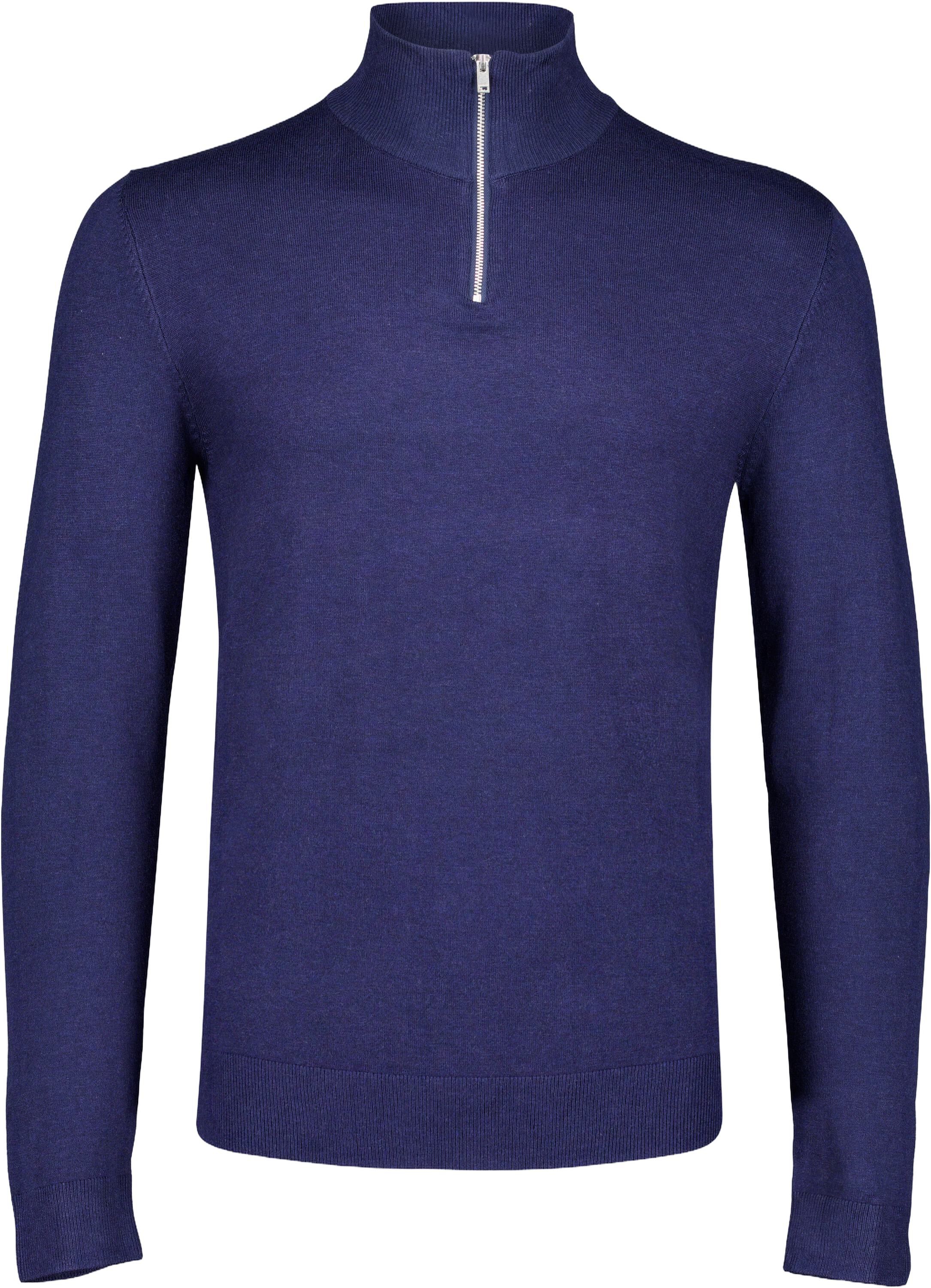 Ecovero half zip L/S knit