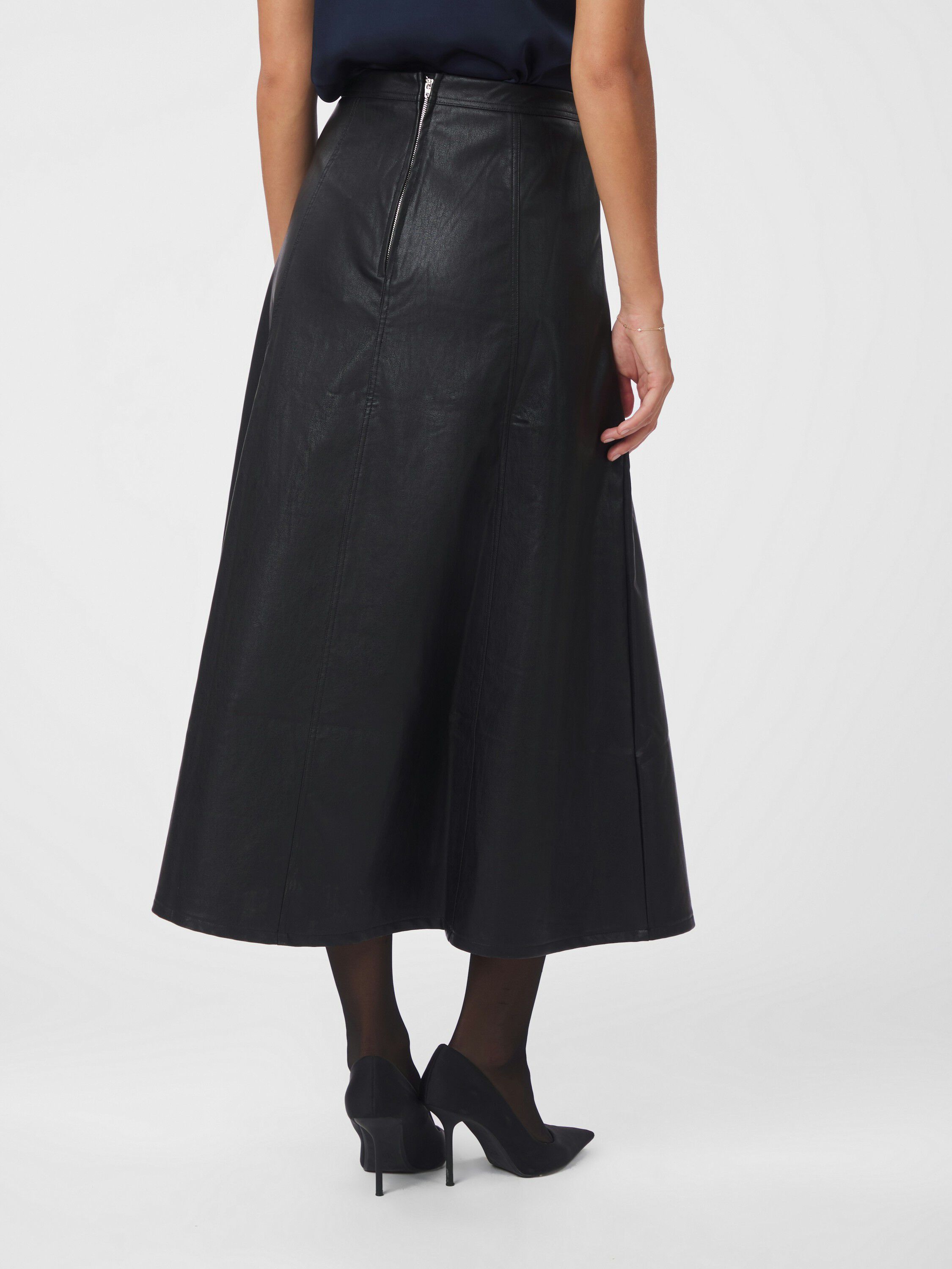 Raya Faux Leather Skirt