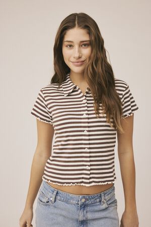 Milla 29 SS polo top - Organic Cotton GOTS