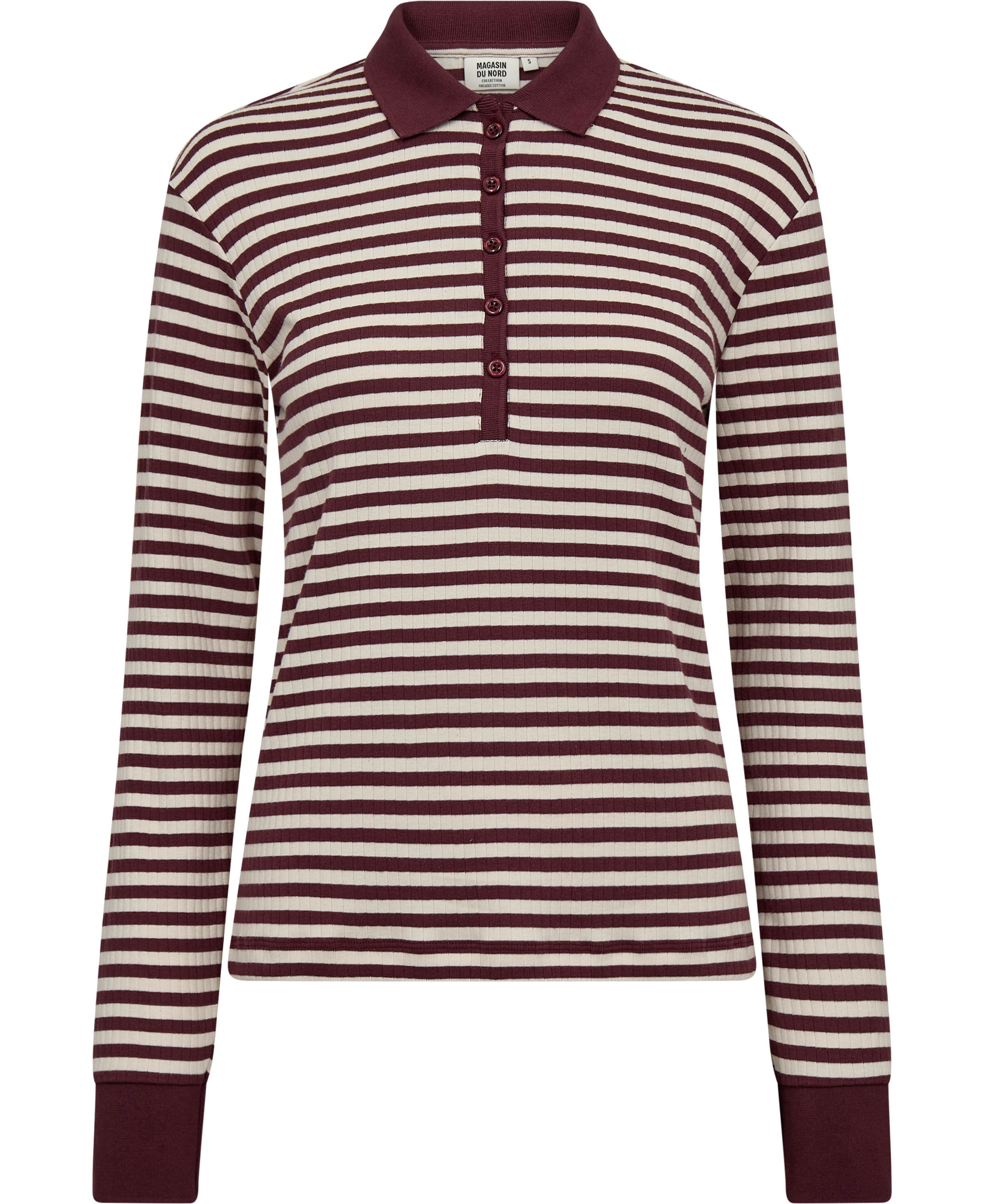 Milla 24 Long sleeve polo top - 100% Organic Cotton GOTS