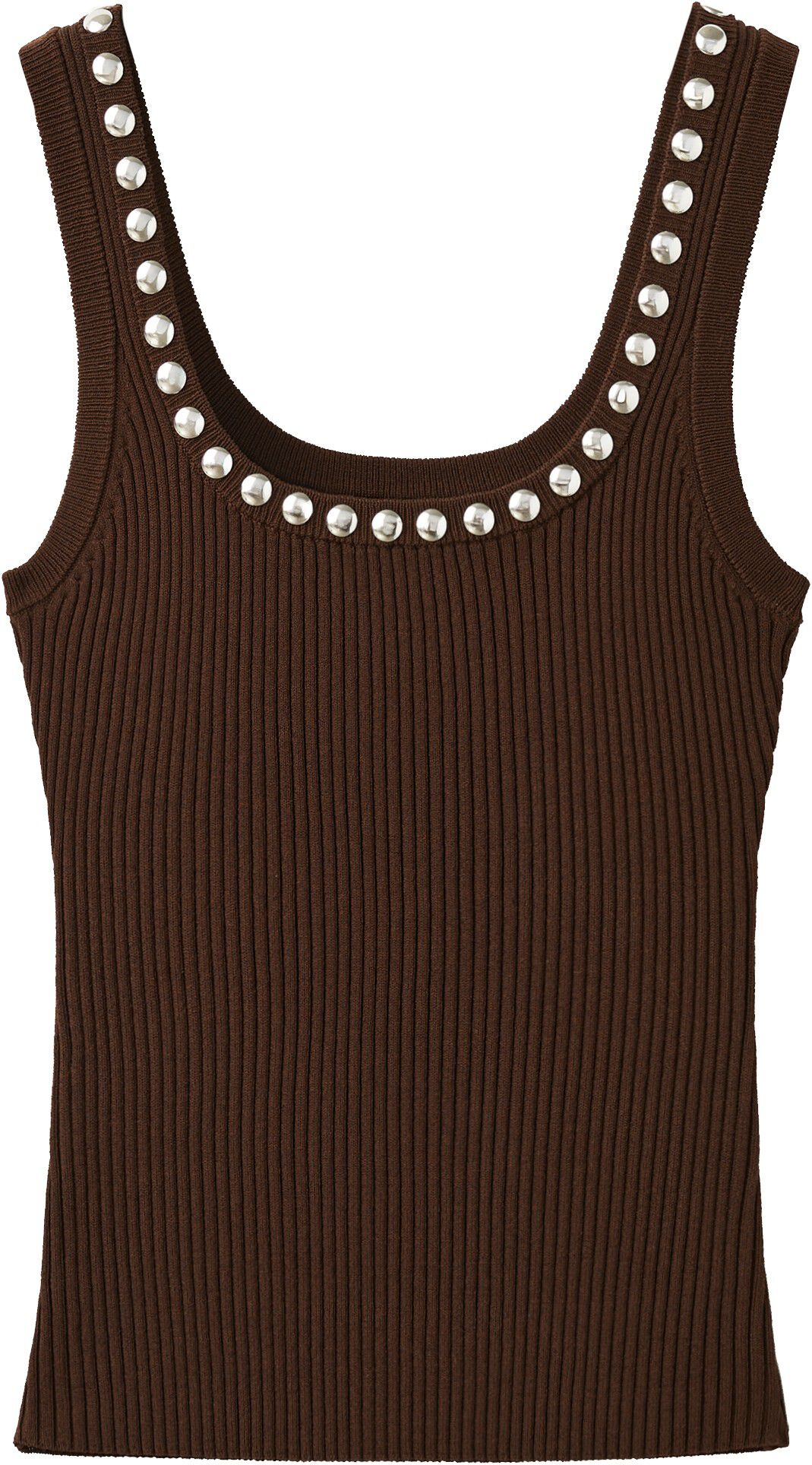 Ribbed studded top