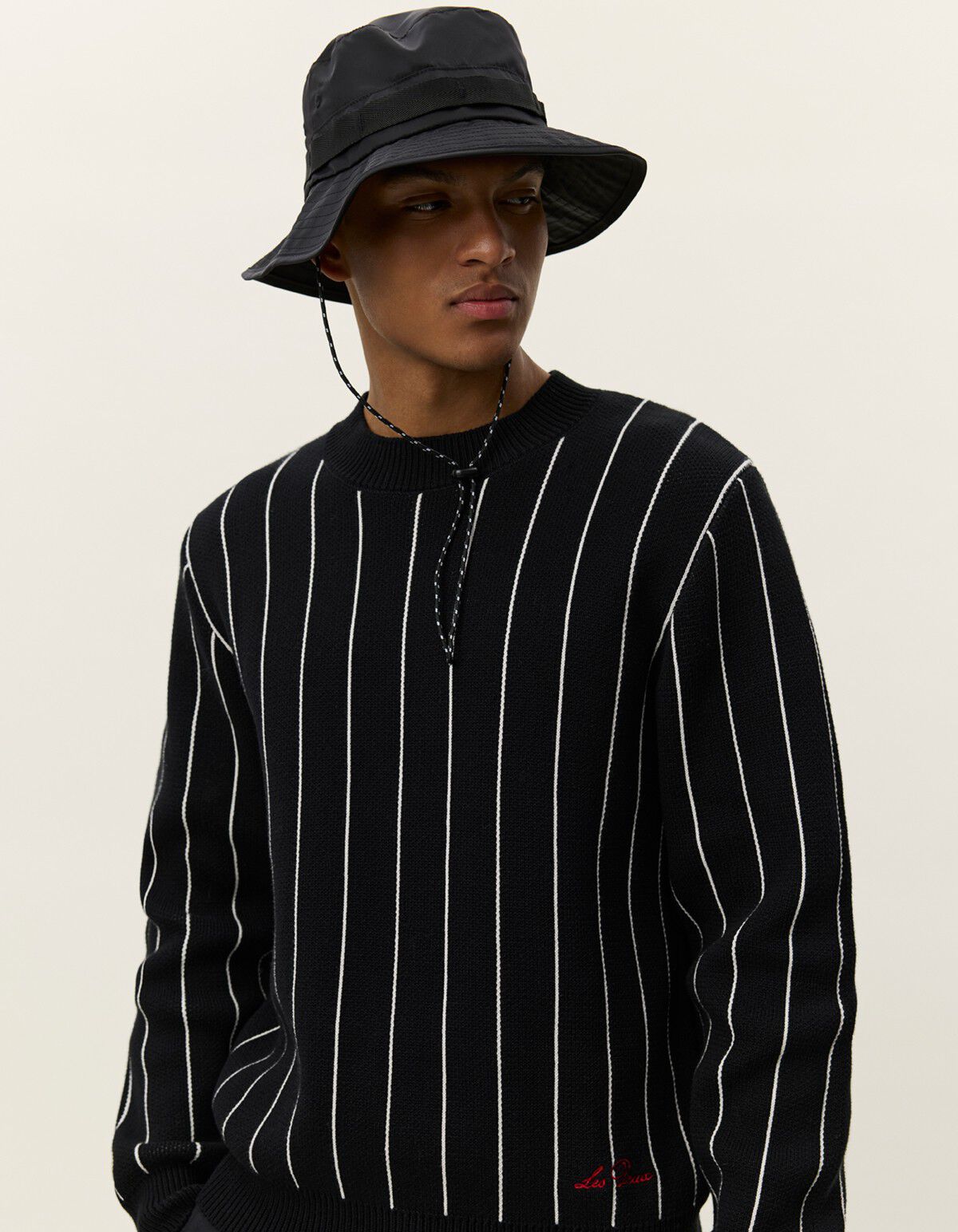 Gaston Jacquard Pinstripe Knit