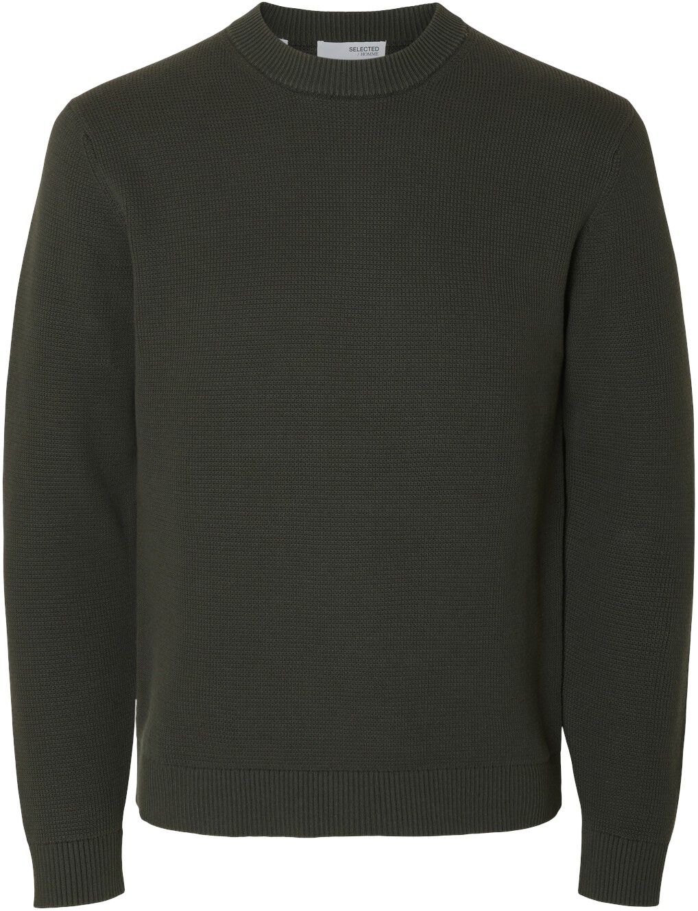 SLHDANE LS KNIT STRUCTURE CREW NECK