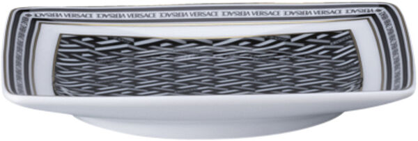 Bowl 12cm sq. flat, Signature Black, La Greca