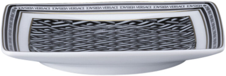 Bowl 12cm sq. flat, Signature Black, La Greca