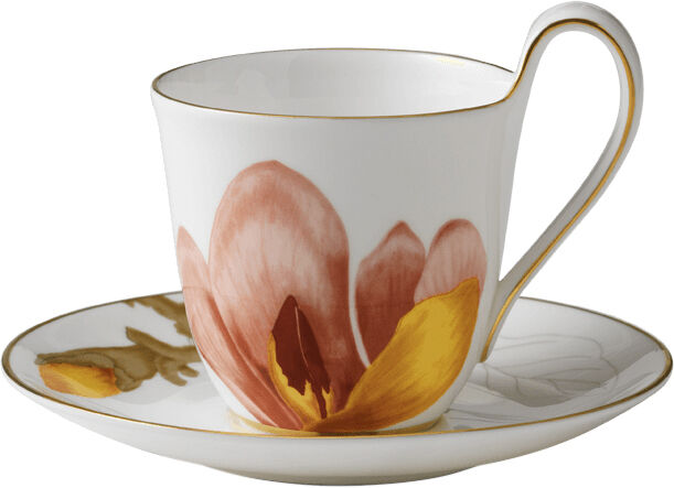 Flora kopp och fat 27 cl Mangolia