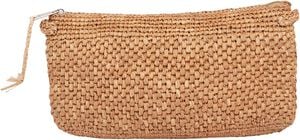 MELISO - WOVEN CLUTCH WITH ZIPPER