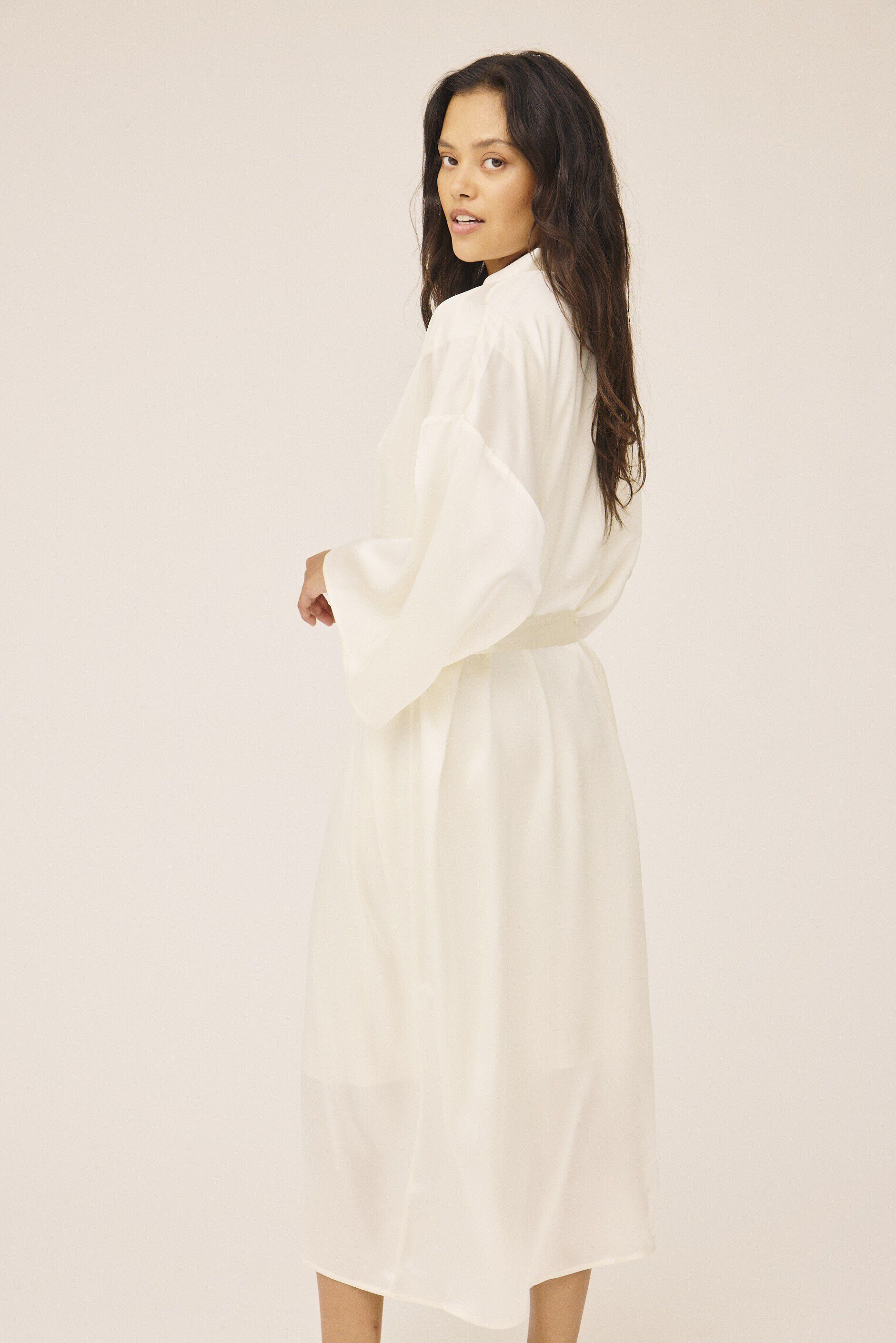 Moon 14 G - Long Kimono, 100% Silk
