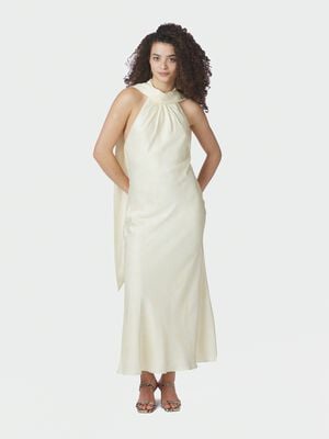 Fiona Pattern Satin Dress
