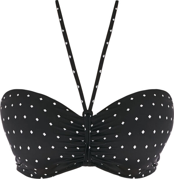 JEWEL COVE padded bandeau bra AS7233BLK
