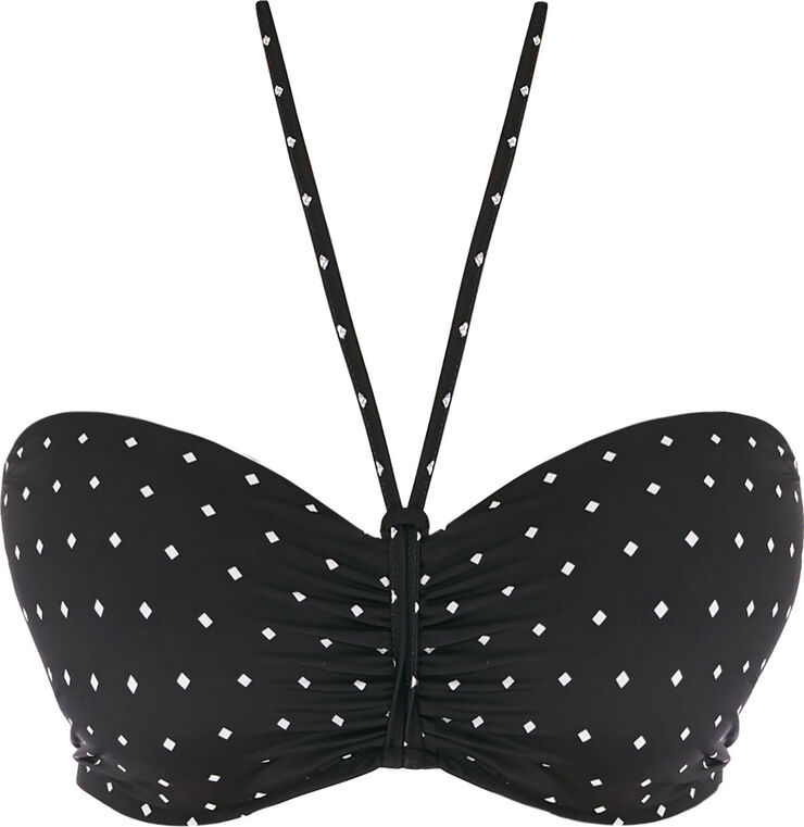 JEWEL COVE padded bandeau bra AS7233BLK