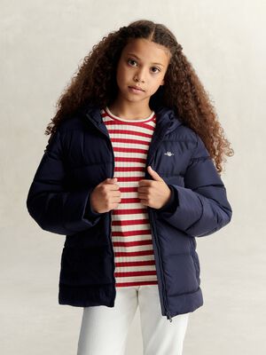 BAFFLED LIGHTWEIGHT PUFFER JACKET