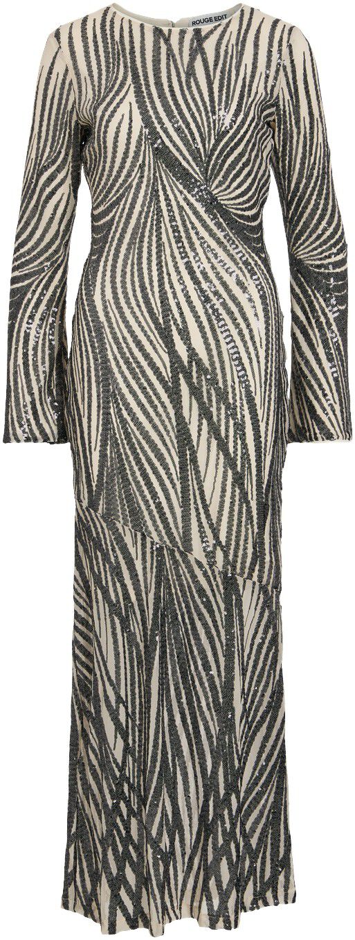 Rouleona L/S O-Neck Maxi Dress/Ev/Pf