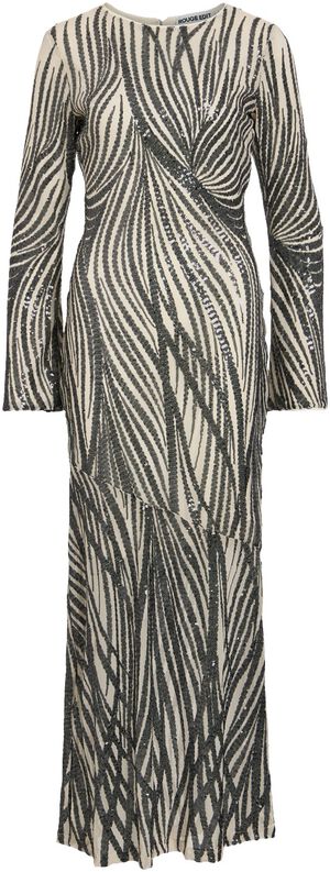 ROULEONA L/S O-NECK MAXI DRESS/EV/P