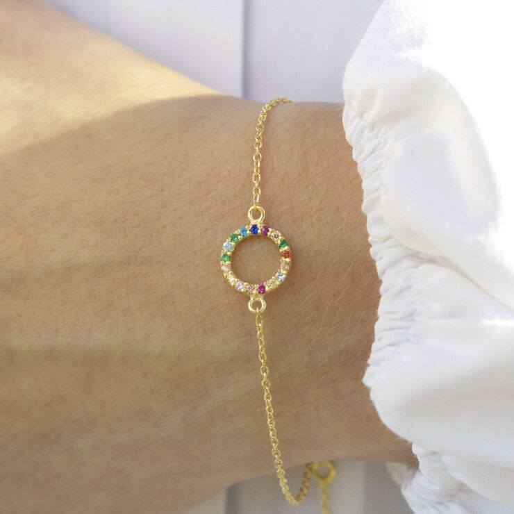 Partnership bracelet VERMEIL (925 Sterling silver gold plated 2. 5 mic