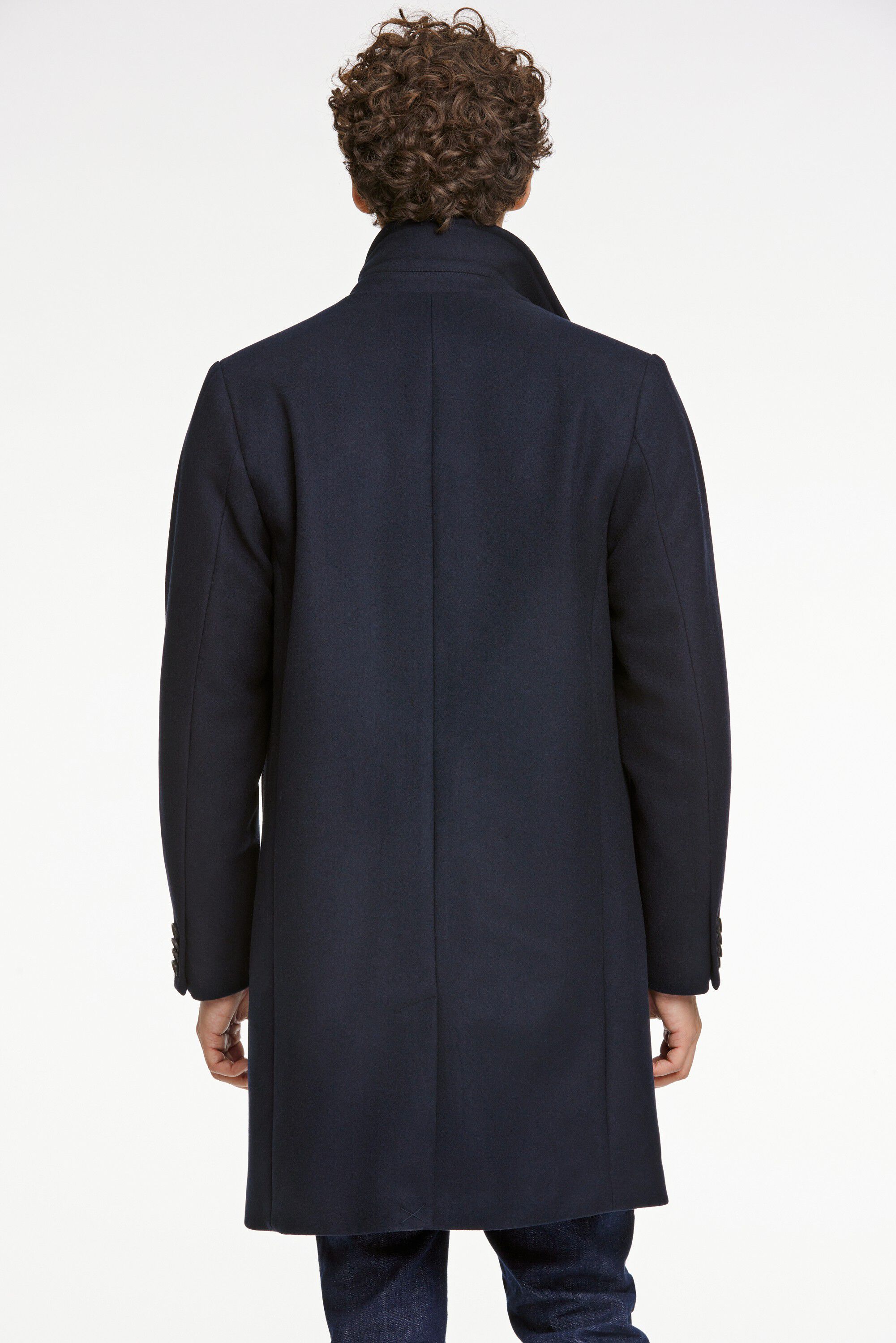Detachable collar lapel coat
