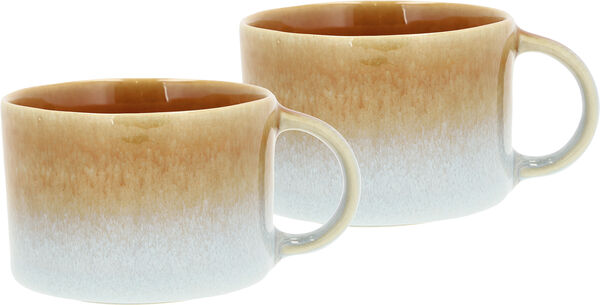 Mugg m öra Styles 0,16 liter 2 st Blå/Amber Stengods