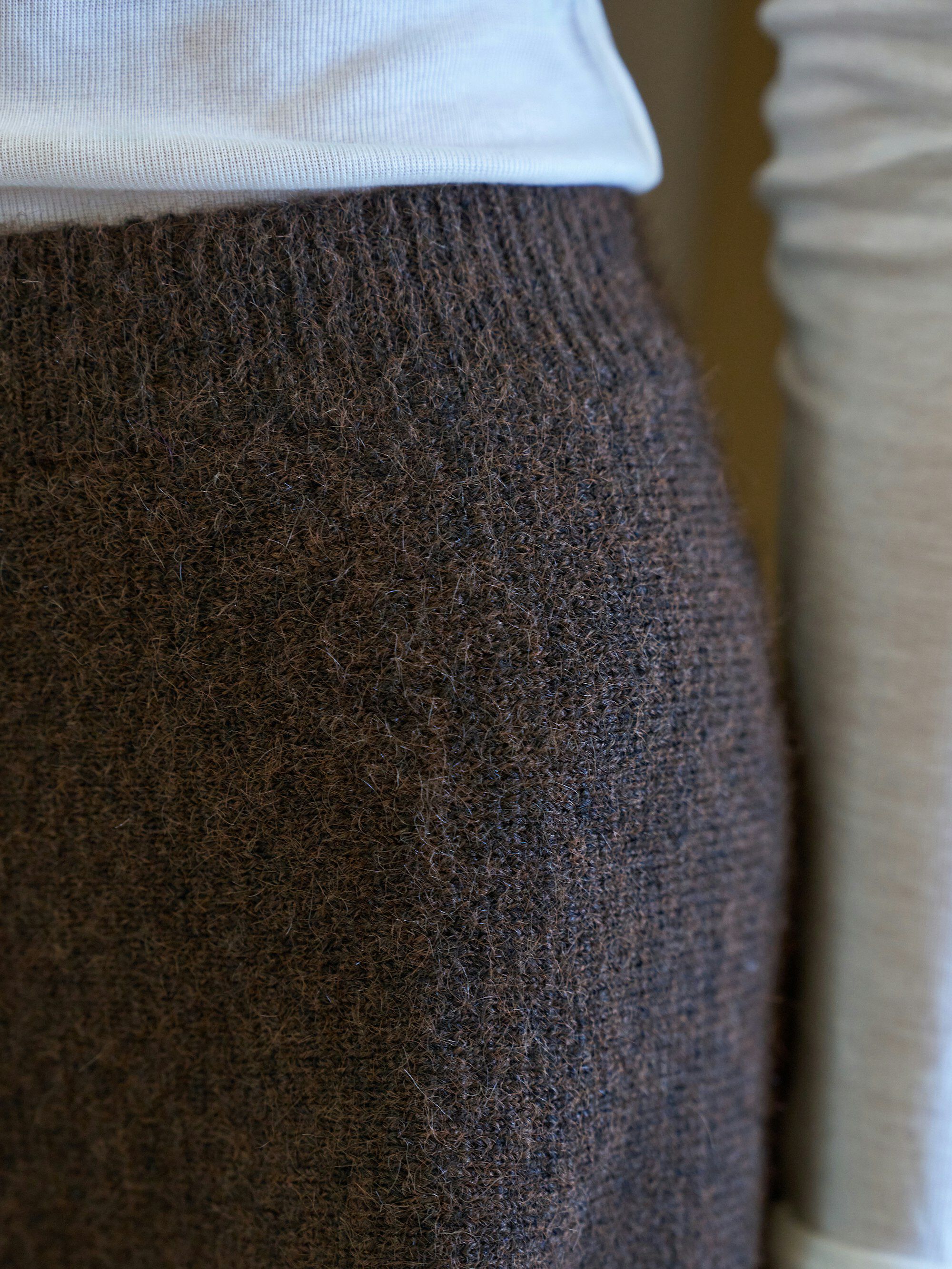 Renata Fluffy Knit Skirt