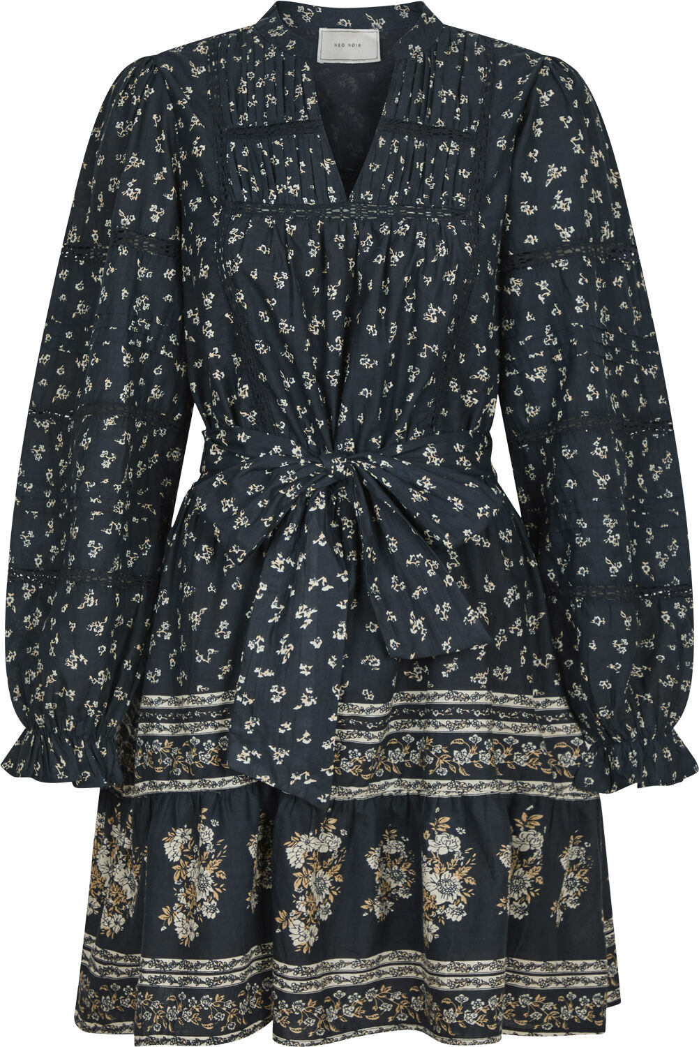 Siri Mini Border Print Dress