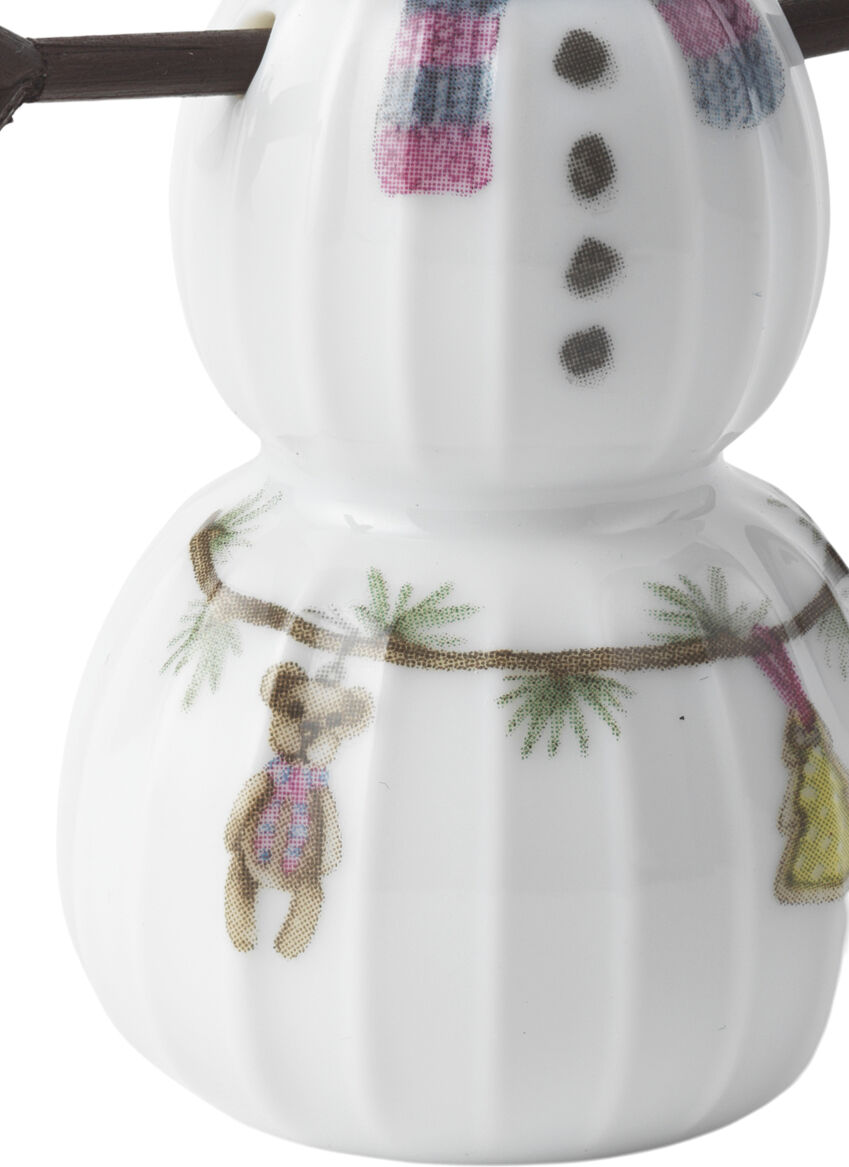 Hammersh&oslash;i Christmas Sn&ouml;pojke H9 vit m. deko