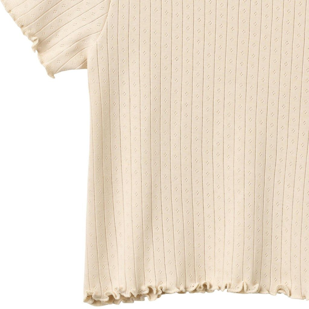 Kort&aelig;rmet Rib T-shirt Irene