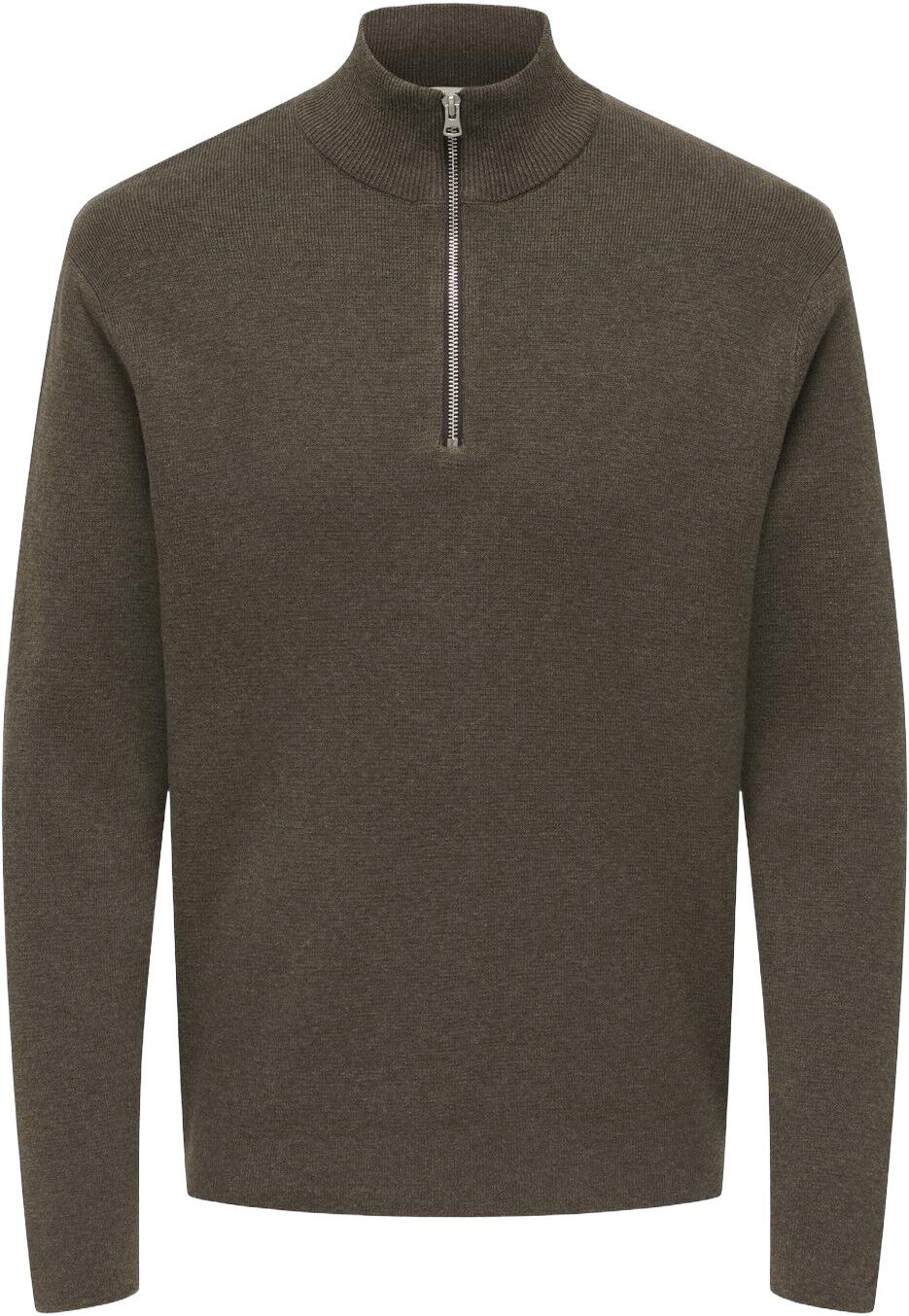 ONSTING LIFE REG HALF ZIP KNIT NOOS