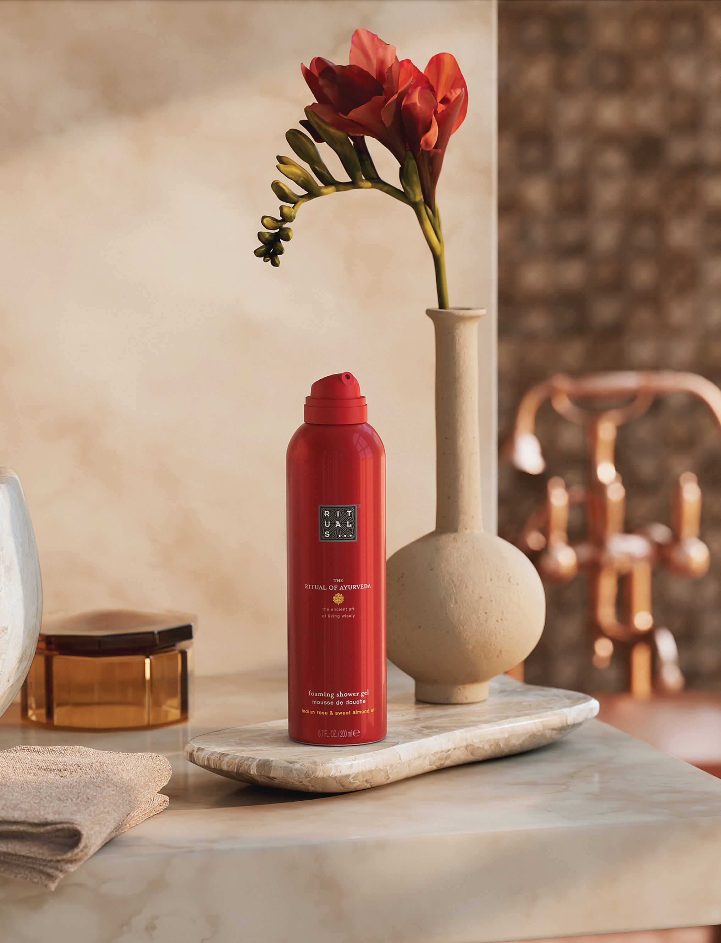 The Ritual of Ayurveda Foaming Shower Gel