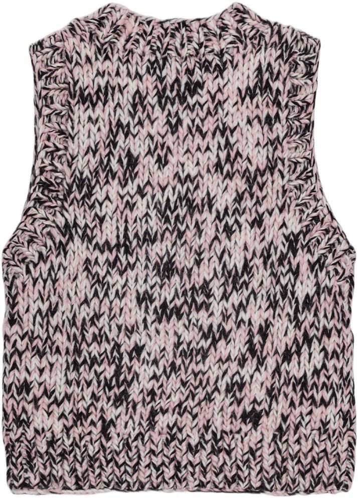 Graphic Wool Handknit Vest