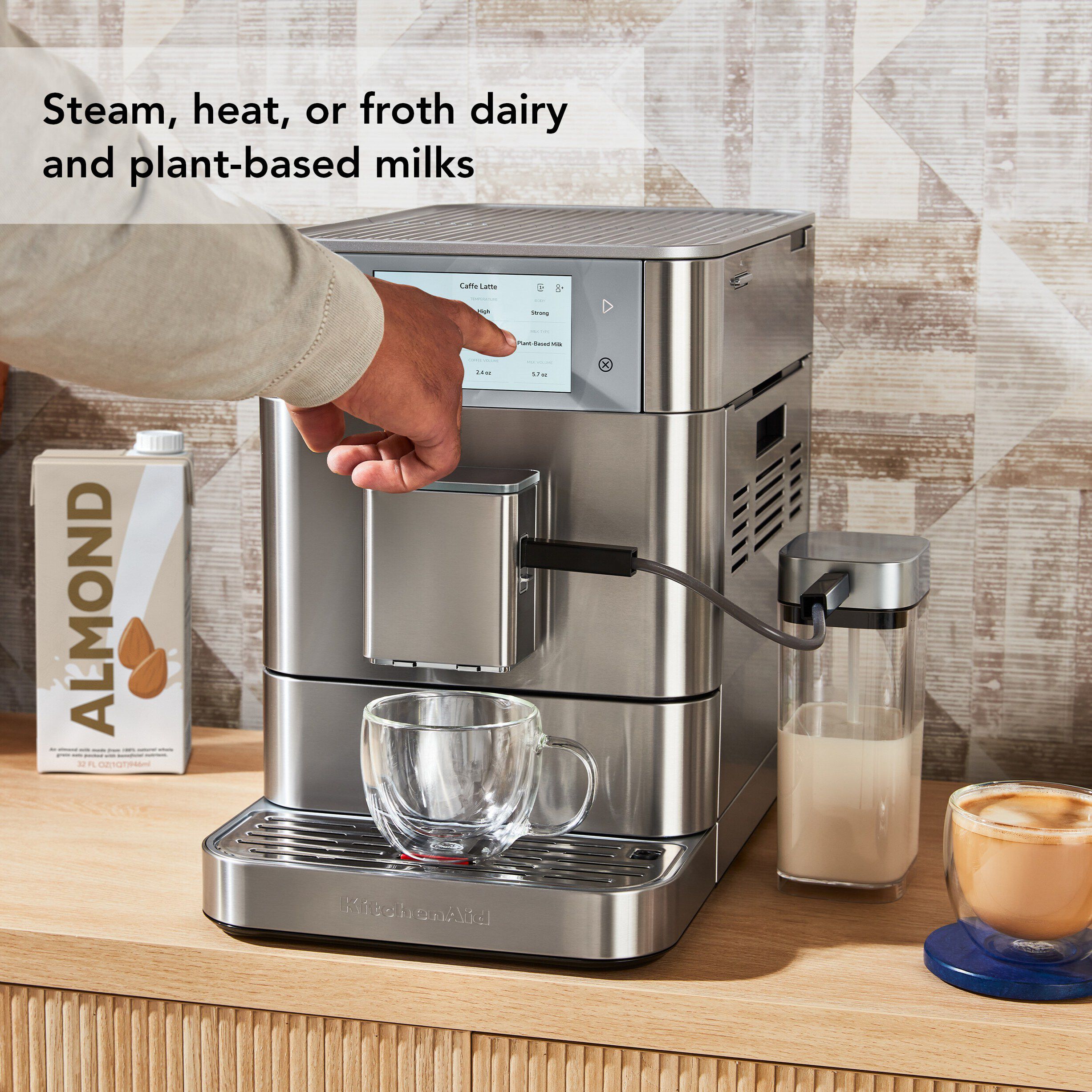 KITCHENAID fuldautomatisk espressomaskin-5KES8558ESX