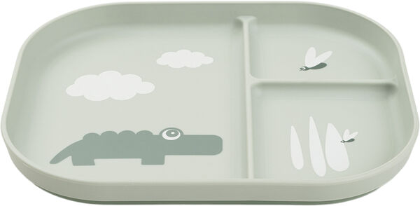 Foodie inddelt tallerken Croco Grøn