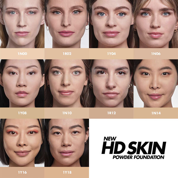 HD Skin Powder Foundation - 24HR Undetectable Blurring Powder Foundati
