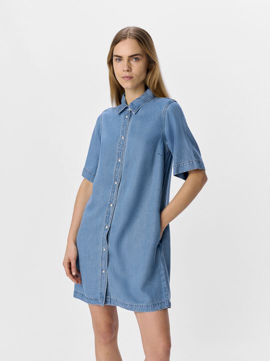 OBJFRAME 2/4 RE DENIM DRESS NOOS