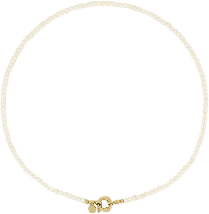 Pearls and locket necklace