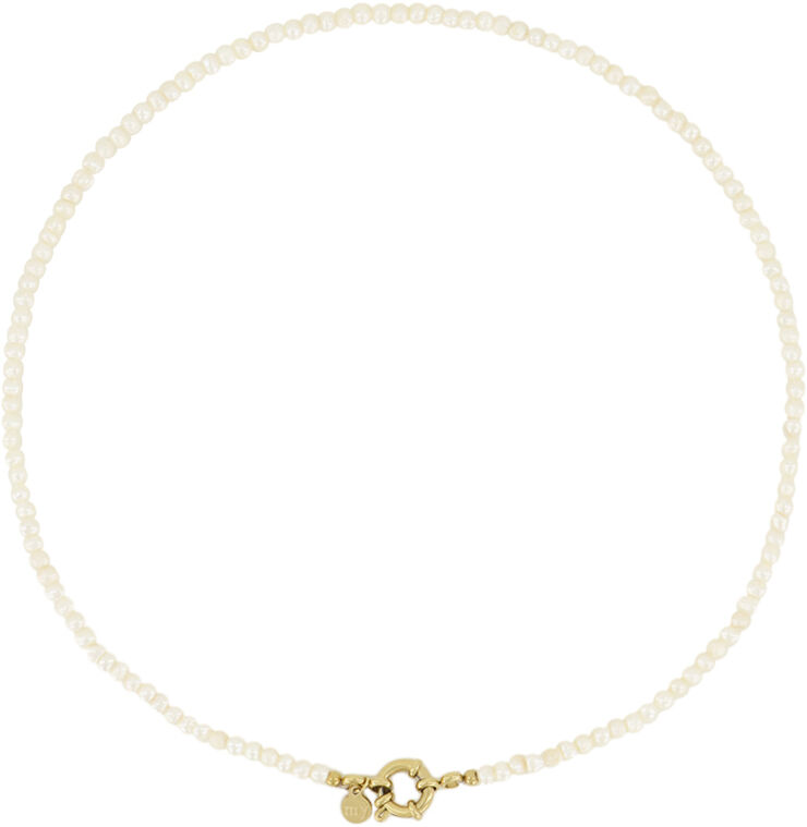 Pearls and locket necklace