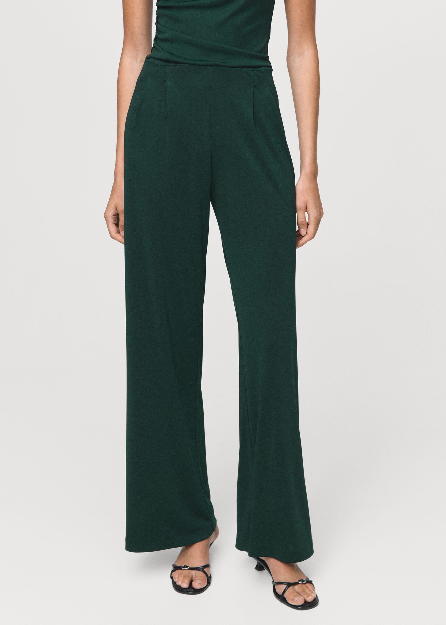 Dart palazzo trousers