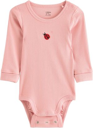 Long-sleeved baby bodysuit in soft,