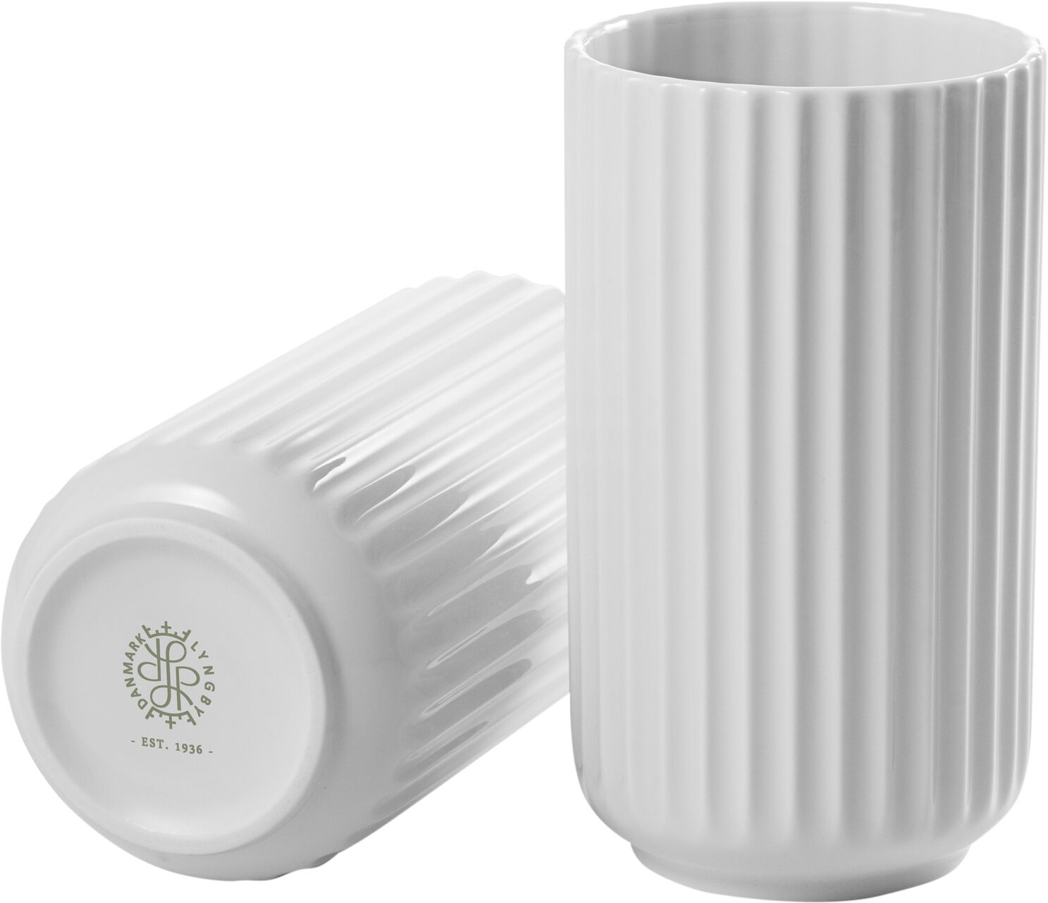 Lyngbyvasen 15 cm Vit