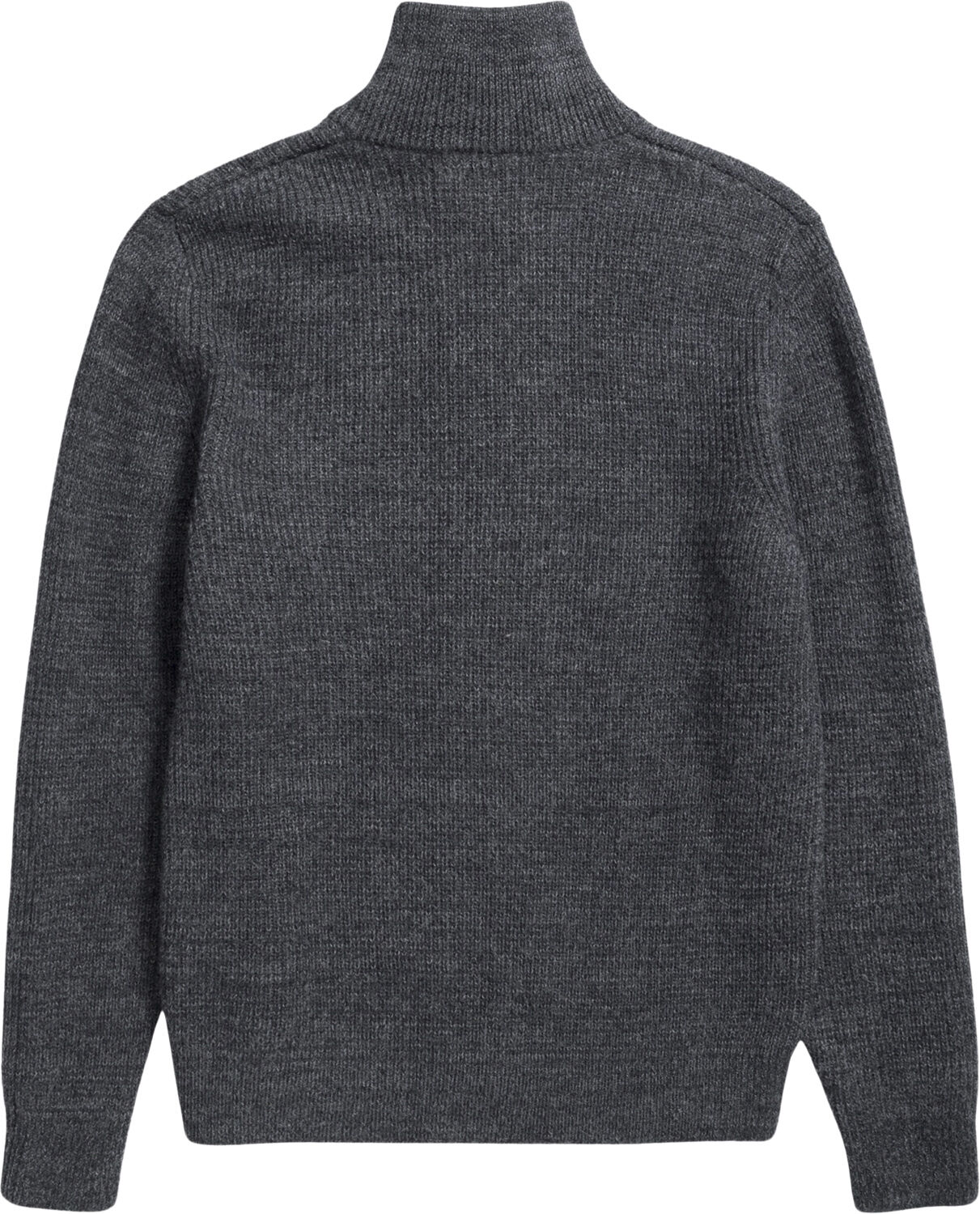 Hagen Wool Cotton Rib Full Zip Jacket